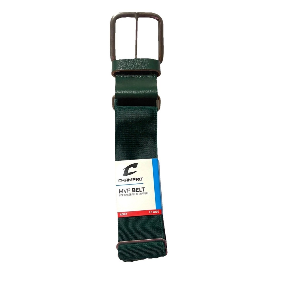 Champro MVP Belt Baseball & Softball 24"-48" Adjustable Adult 1.5 Wide Green NWT